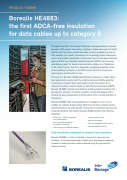 Borealis HE4883 the first ADCA free insulation for data cables up to category 8