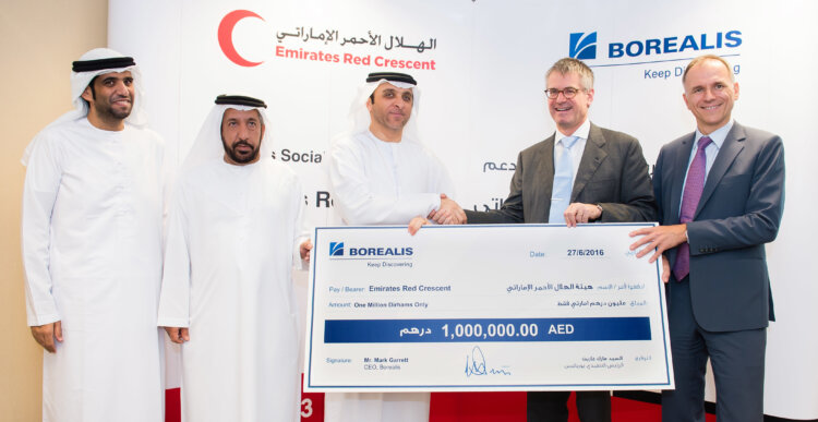 Borealis donation to Emirates Red Crescent provides refugee relief