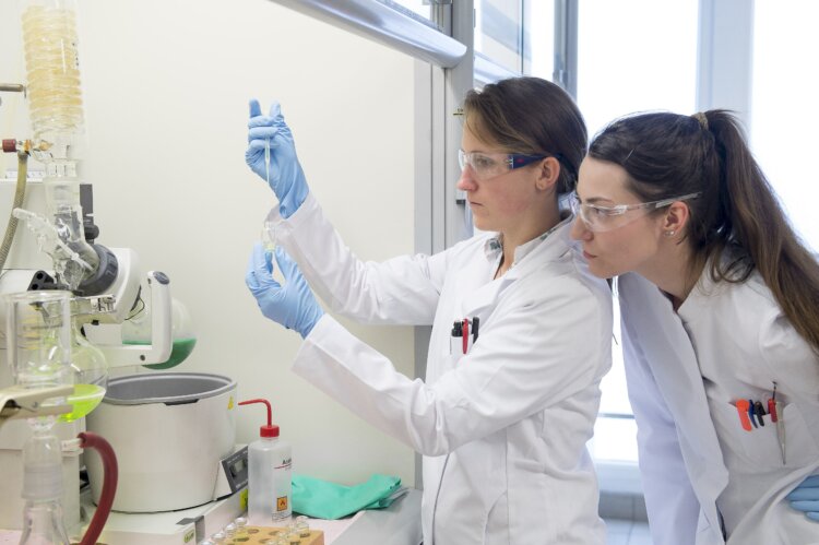 Photo: Researchers in Borealis’ Innovation Headquarters in Linz, Austria
