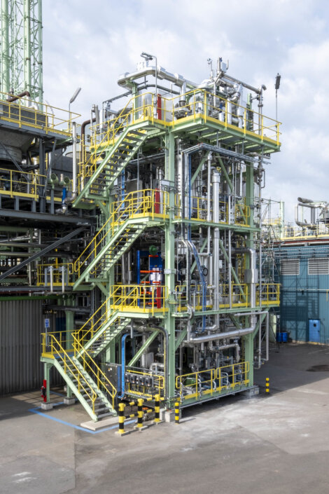 Photo: Start-up of heat recovery unit based on revolutionary Qpinch technology:  demonstration unit in Antwerp to test capabilities of technology as well as  scale-up potential for wider Borealis operations and technologies.