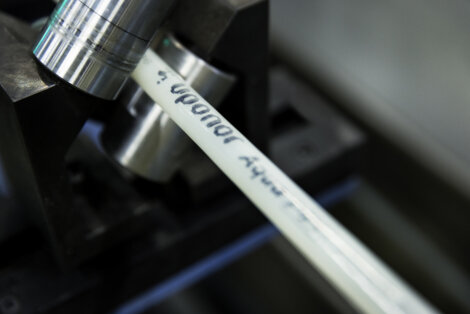 Photo: PEX pipe production at Uponor.